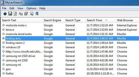 Quickly View Search History Across All Browsers In Windows