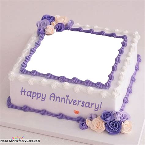 Marriage Anniversary Cake With Photo Editing | Anniversary cake with photo, Marriage anniversary ...