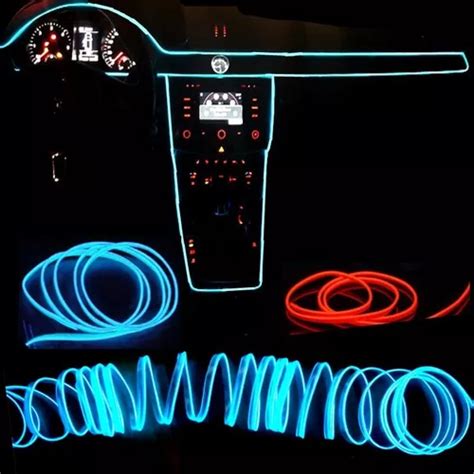 wire hilo 3m luminoso luz neon dj cable tron led tira neon meses sin intereses