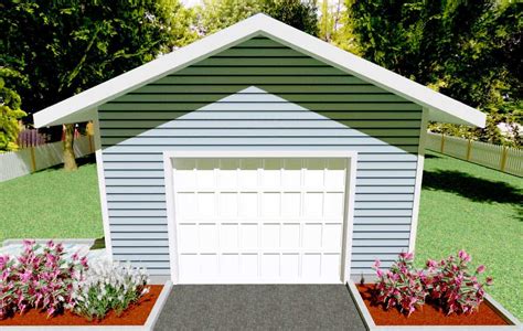 Poplar 16′ X 24′gable Roof Garage Kit Kb Prefab