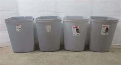 4 Rubbermaid 52 Qt Waste Basket Bases Have Been In Storage In