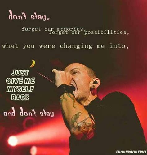 Forget Our Memories What You Were Changing Me Into Linkin Park