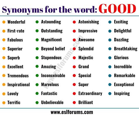 Another Word For Good List Of 38 Useful Synonyms For Good In English