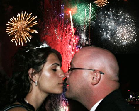Wedding Fireworks Kiss Jen Robertson Flickr