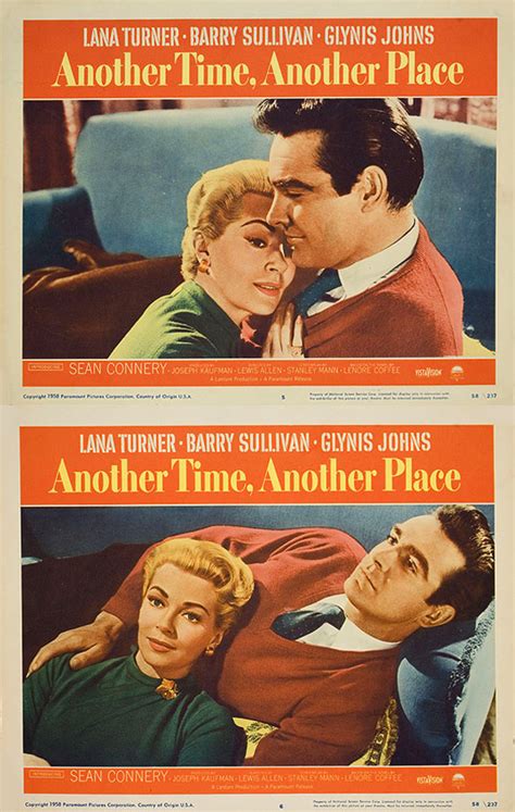 Another Time Another Place 1958 Us Lobby Card Set Of 8 Posteritati