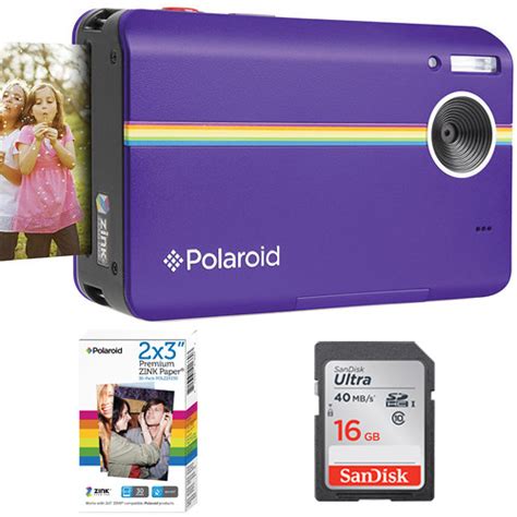 Polaroid Z2300 Instant Digital Camera With Paper And Sd Card Kit