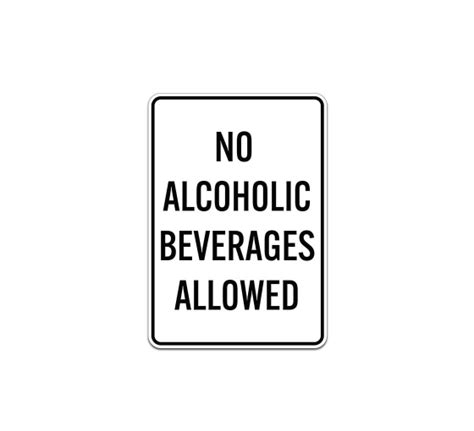 shop for no alcohol beverages allowed aluminum sign non reflective best of signs