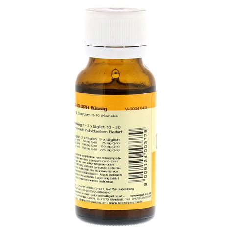 Learn more about coenzyme q10 uses, effectiveness, possible side effects, interactions, dosage, user ratings and products that contain coenzyme q10. COENZYM Q10 GPH flüssig 50 Milliliter online bestellen ...