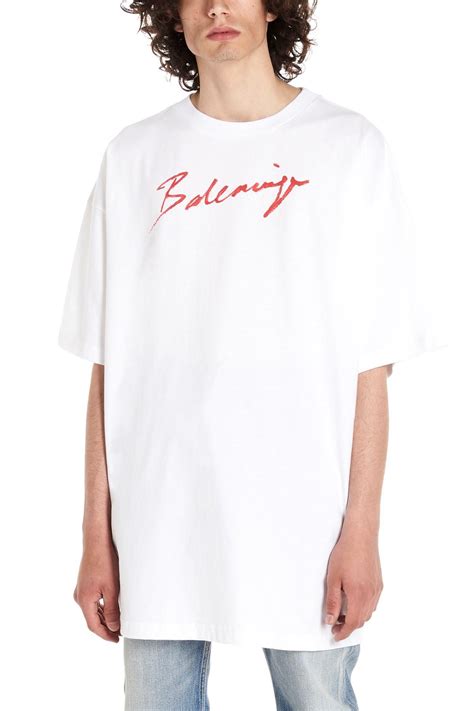 Available in a range of colours and styles for men, women, and everyone. Balenciaga 'logo Signature' T-shirt in White for Men - Lyst