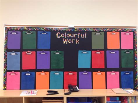Use Colourful Clipboards To Display Students Work Displaying Student
