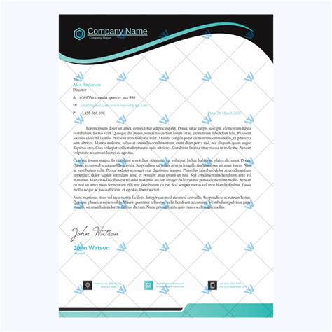 After creating your own letterhead template, your name. Pin on Letterhead Templates