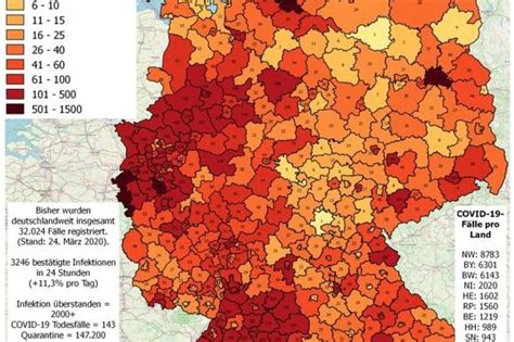 Land legt aktuelle zahlen vor. Datenanalyse: Ausbreitung des Coronavirus in Deutschland ...