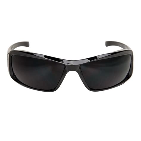 Edge Eyewear Xb116 A1 Brazeau Designer Apocalypse Safety Glasses With Smoke Lens Black And Green