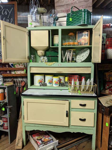 This Great Sellers Hoosier Cabinet With Beautiful Original Paint And