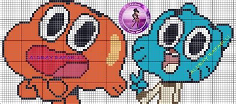 Pixel Art Gumball 31 Idées Et Designs Pour Vous Inspirer En Images