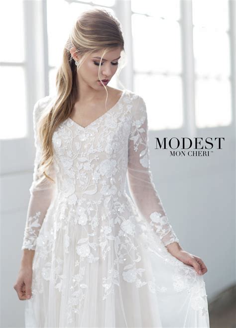 Mon Cheri Tr21858 Modest Wedding Dress A Closet Full Of Dresses