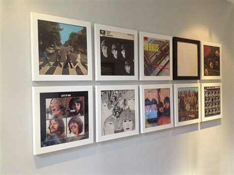 Great Idea For Cheap Wall Artold Album Covers In Frames Music