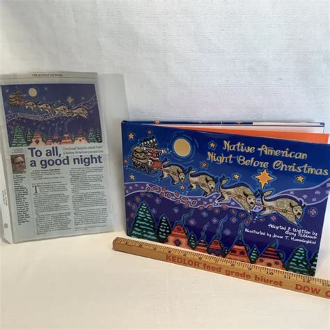 Native American Night Before Christmas Book Signed Illustrator