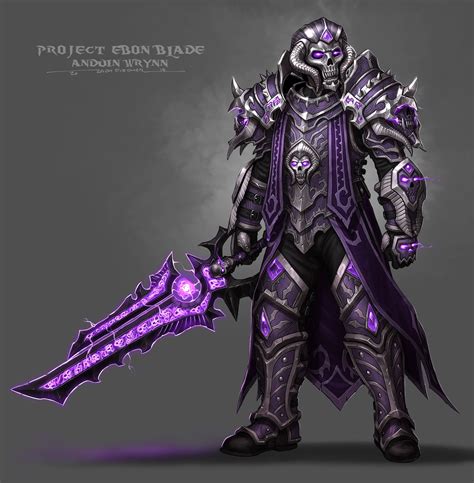 Anduin Wrynn Of The Ebon Blade By Zach Fischer Warcraft Art World Of