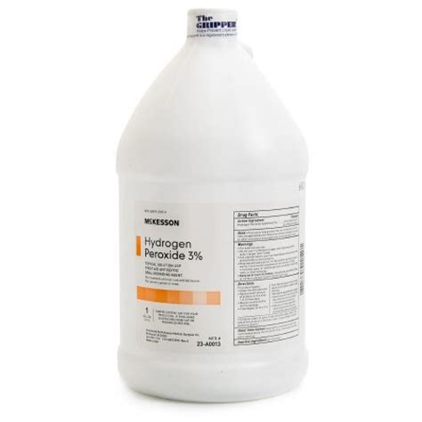 Mckesson Hydrogen Peroxide 1 Gallon 3 Strength 1 Count