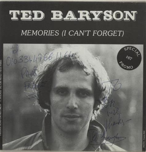 Ted Baryson Memories I Cant Forget Autographed French Promo 7