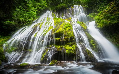 Hd Wallpaper Panther Creek Falls Washington A Beautiful Waterfall With