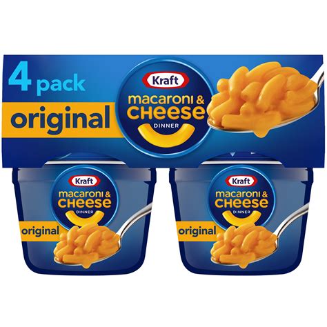 Kraft Easy Mac Original Flavor Macaroni And Cheese 4 Ct Cups