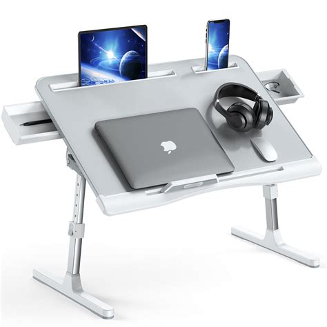 Buy Foldable Laptop Bed Tray Desk Adjustable Laptop Bed Table With