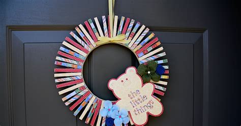 The Magic Of Ordinary Things A Clothespin Wreath