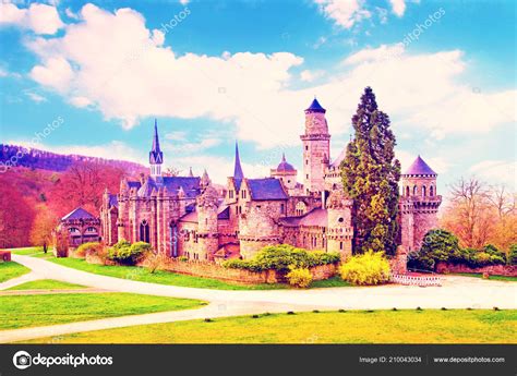 Magical Landscape Medieval Lion Castle Lowenburg Wilhelmshoehe Castle