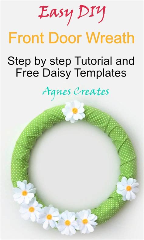 Easy Diy Daisy Spring Wreath Tutorial Agnes Creates Learn How To