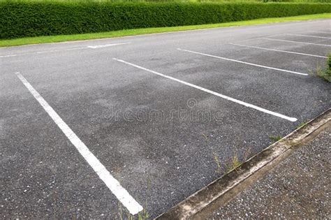 Empty Parking Lot In Outdoor Area Stock Photo Image Of Exterior Line