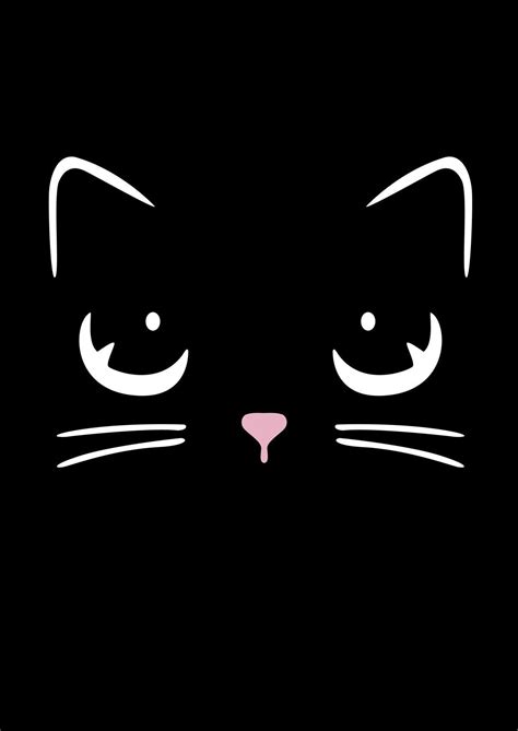 Iphone Kawaii Black Cat Wallpaper