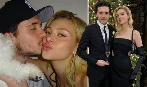 David Beckhams Son Brooklyn And Fiancée Nicola Peltz Stun In Sweet Wedding Snap Celebrity