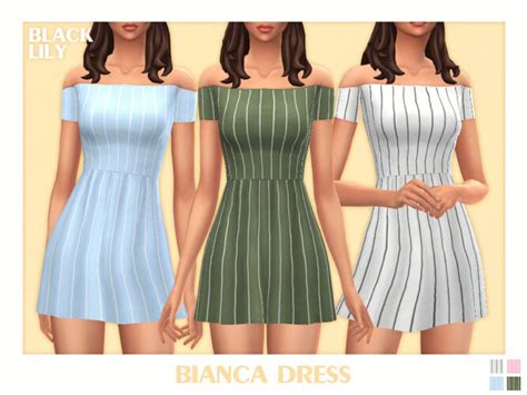 Bianca Dress By Black Lily At Tsr Sims 4 Updates
