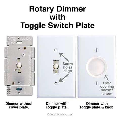 Then unscrew the screws that hold the light switch to the electrical replacing a light switch is an easy home diy project almost anyone can do. Kyle Switch Plates: How to Replace Rotary Dimmer Knobs ...