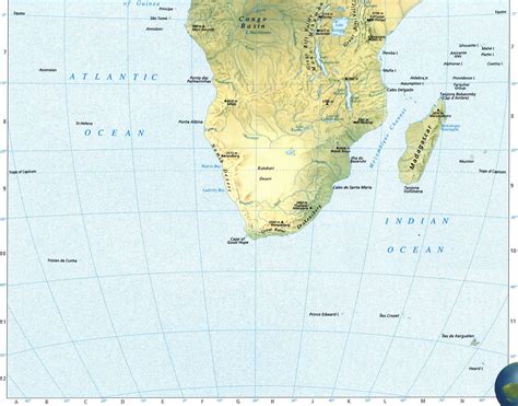 Africa Map Physical Features Africa Detailed Map With Cities Rivers