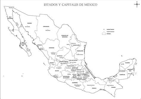 Infancia Bungalow Excusa Mapa Politico De Mexico Para Colorear Leve