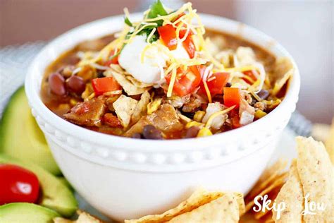 Stir, then add chicken breasts. Chicken Taco Soup | Skip To My Lou