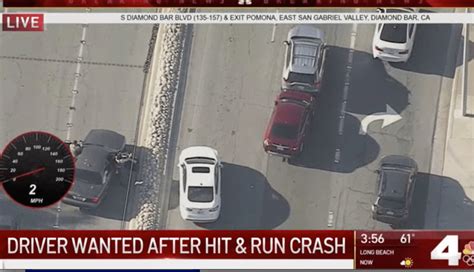 Driver Leads Chase In Chino After Hitting Deputy Vehicle And Taking Off Nbc Los Angeles Los