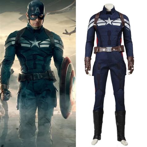 Captain America 2 The Winter Soldier Cosplay Steve Rogers Costume