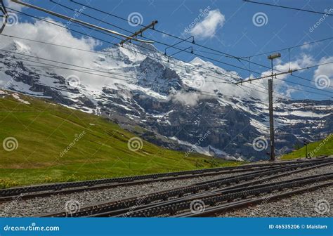 Swiss Train System Switzerland Stock Photo Image Of Interlaken
