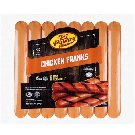 Chicken Franks 12 Oz Kj Poultry Processing Plant