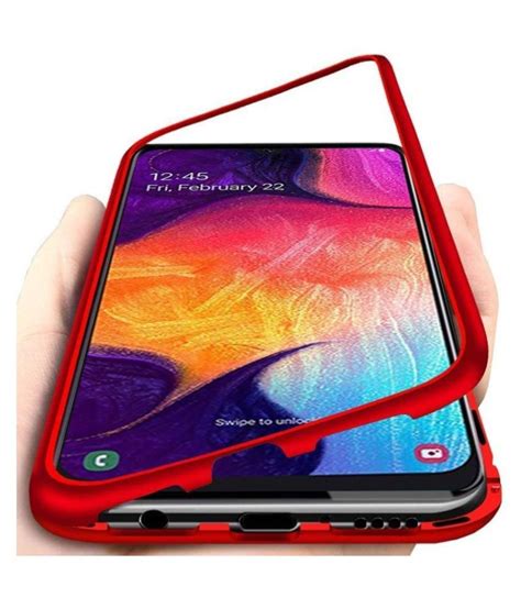 Samsung Galaxy A30s Magnetic Cover Case Clickaway Red Magnetic Back