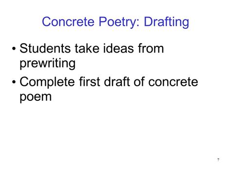 Concrete Poetry Creative Writing Mrs Dascomb Ppt Download