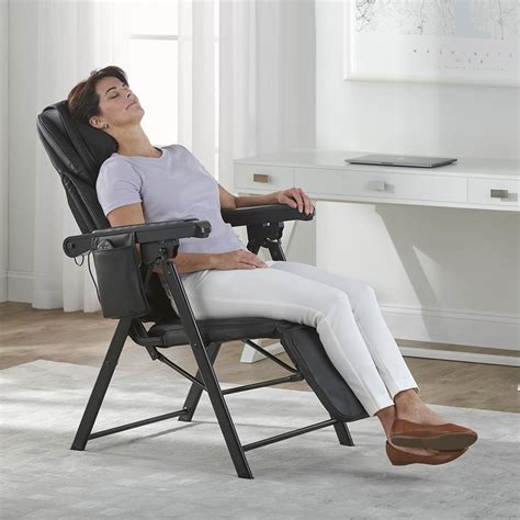 the foldaway triple therapy massage chair hammacher schlemmer