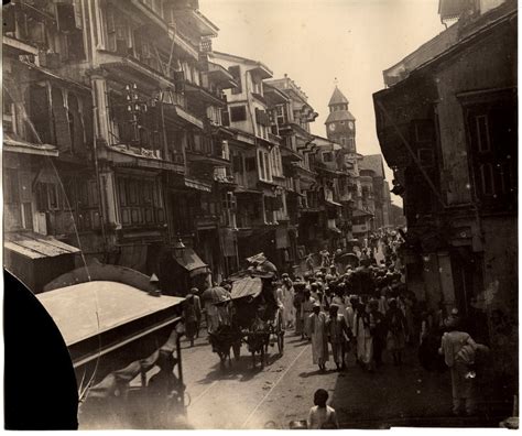 Busy Street Scenes In Bombay Mumbai C1880s Old Indian Photos