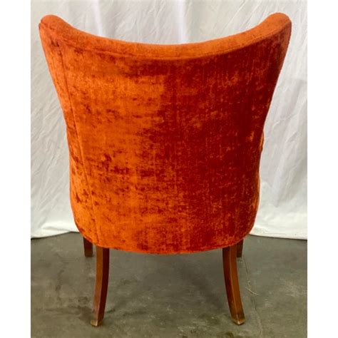 Alternatively, if youd prefer something s little more contemporary, there are plenty of velvet wingback chairs available with more modern designs. Vintage Retro Orange Crushed Velvet Wingback Accent Chair ...