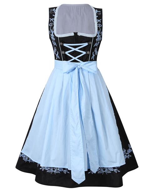 3pcs Womens Traditional Bavarian German Classic Dirndl Dress 105840