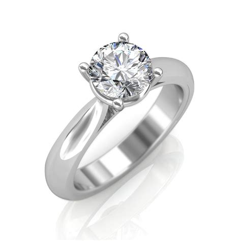 The name diamond is derived from the german word adamas, which. 0.30 carat 18K White Gold - Classic Engagement Ring ...